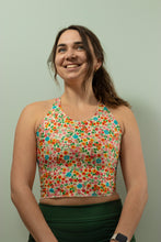 Load image into Gallery viewer, Limited Edition Twist Vest: Recycled Polyester Open Back Crop Top
