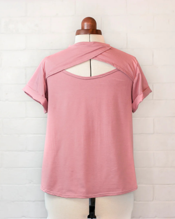 Bamboo Relax Open Back Tee - Image 2